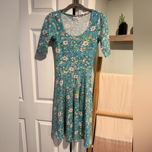 Lularoe Floral Blue Dress